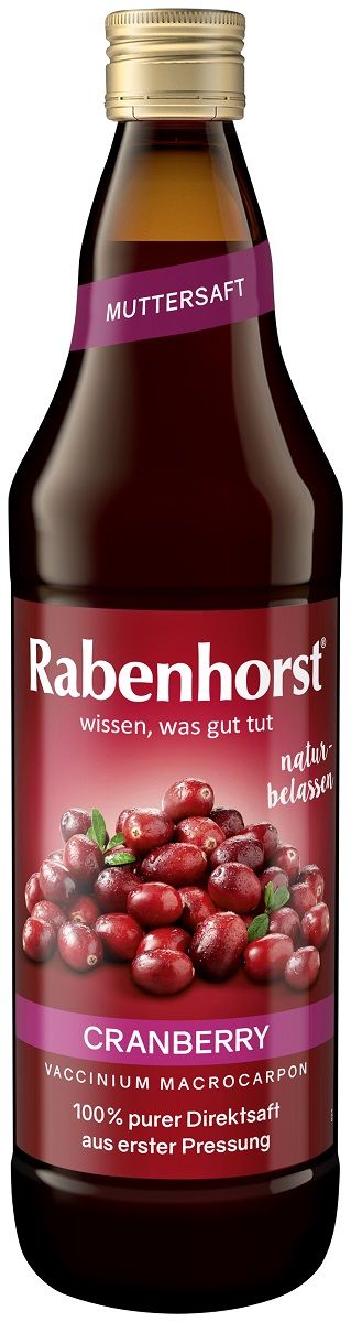 Rabenhorst Sok z żurawiny nfc 750 ml - żywność