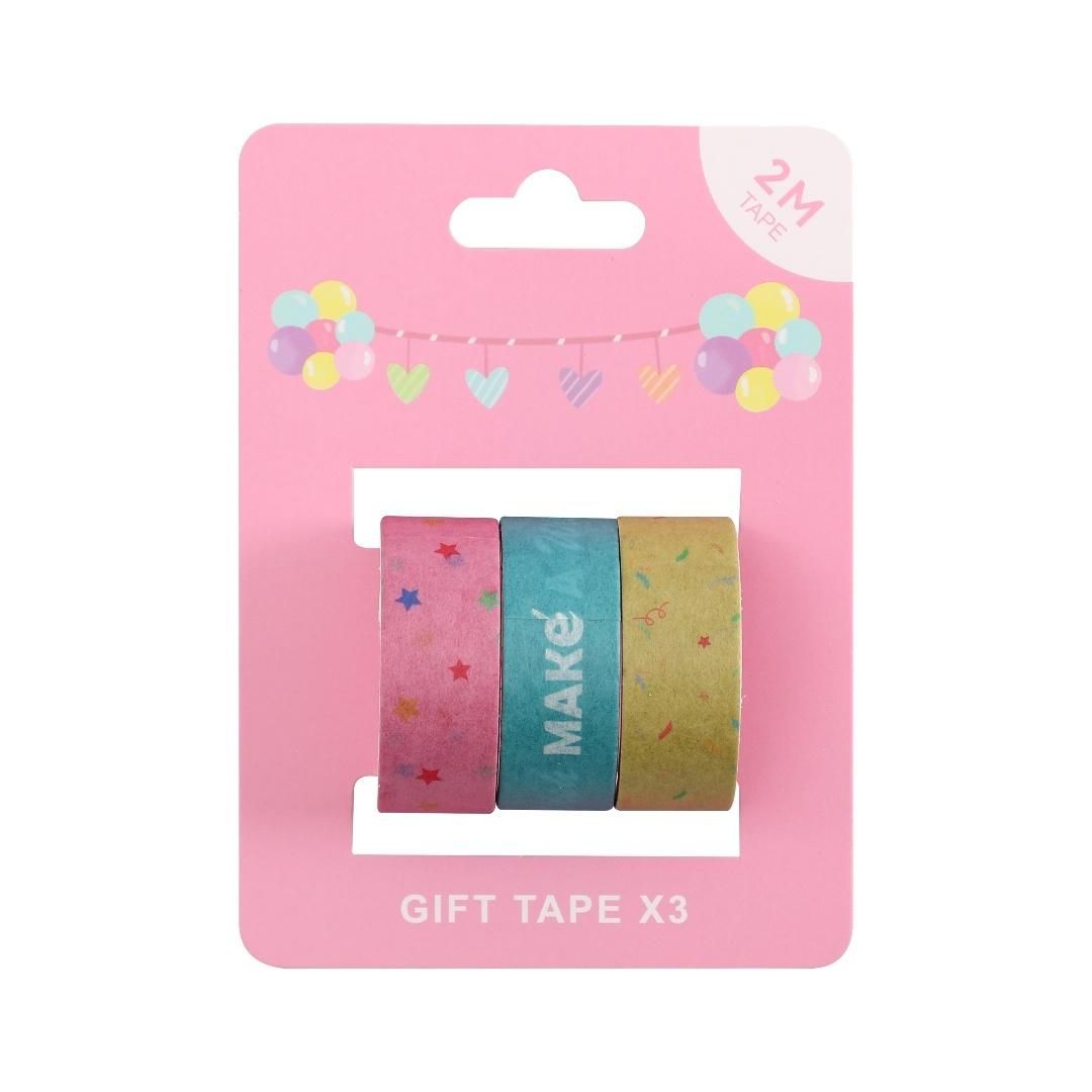 Taśma prezentowa papierowa 2m 3szt