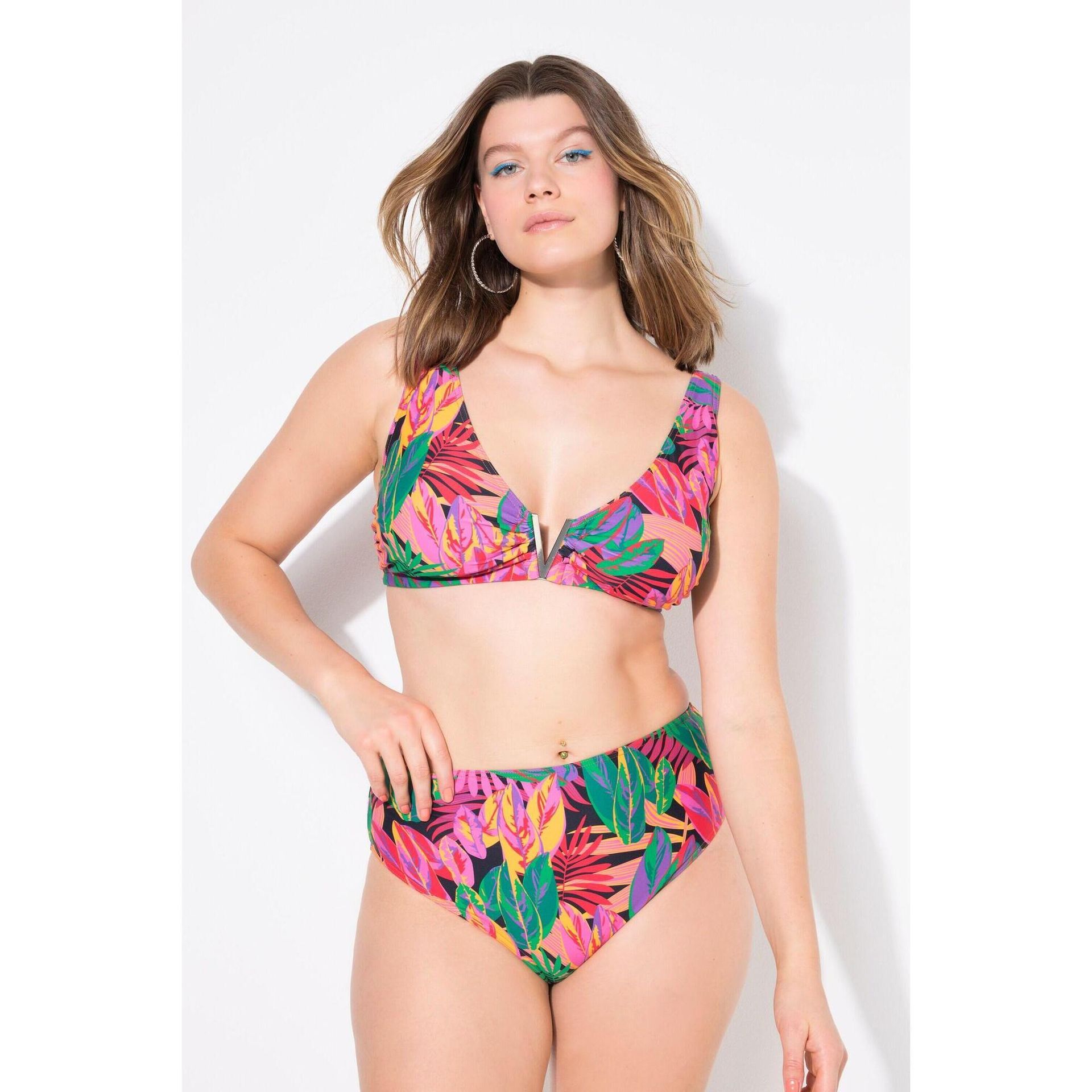 Damskie Figi od bikini figi wysoki stan nadruk dżungli