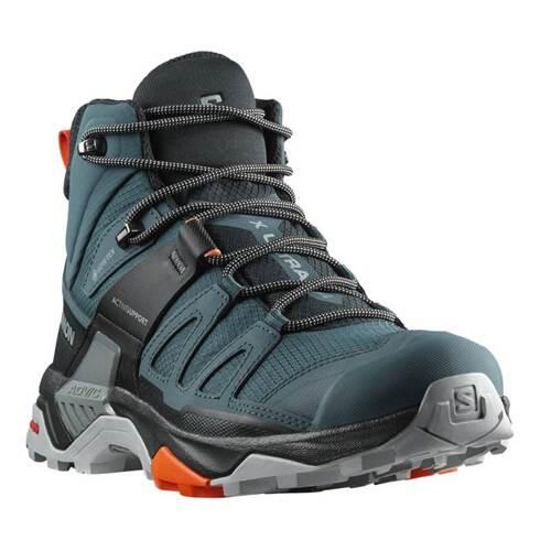 Męskie buty turystyczne Salomon X Ultra 4 Mid Gtx Rozmiar butów (UE): 44 2/3 / Kolor: niebieski/czarny