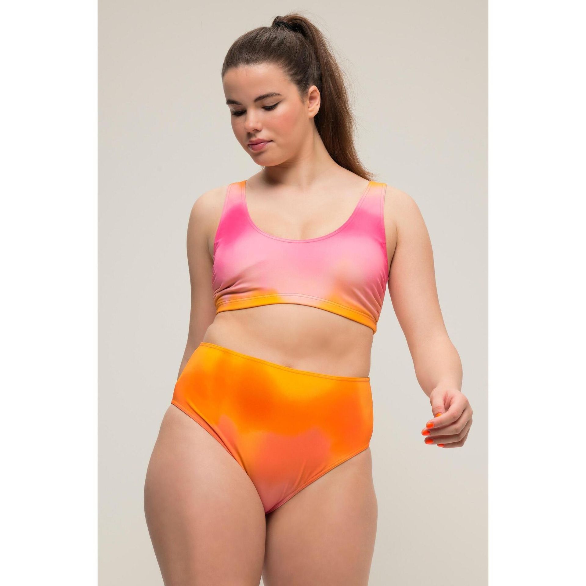 Damskie Figi od bikini krój z wysokim stanem cieniowanie