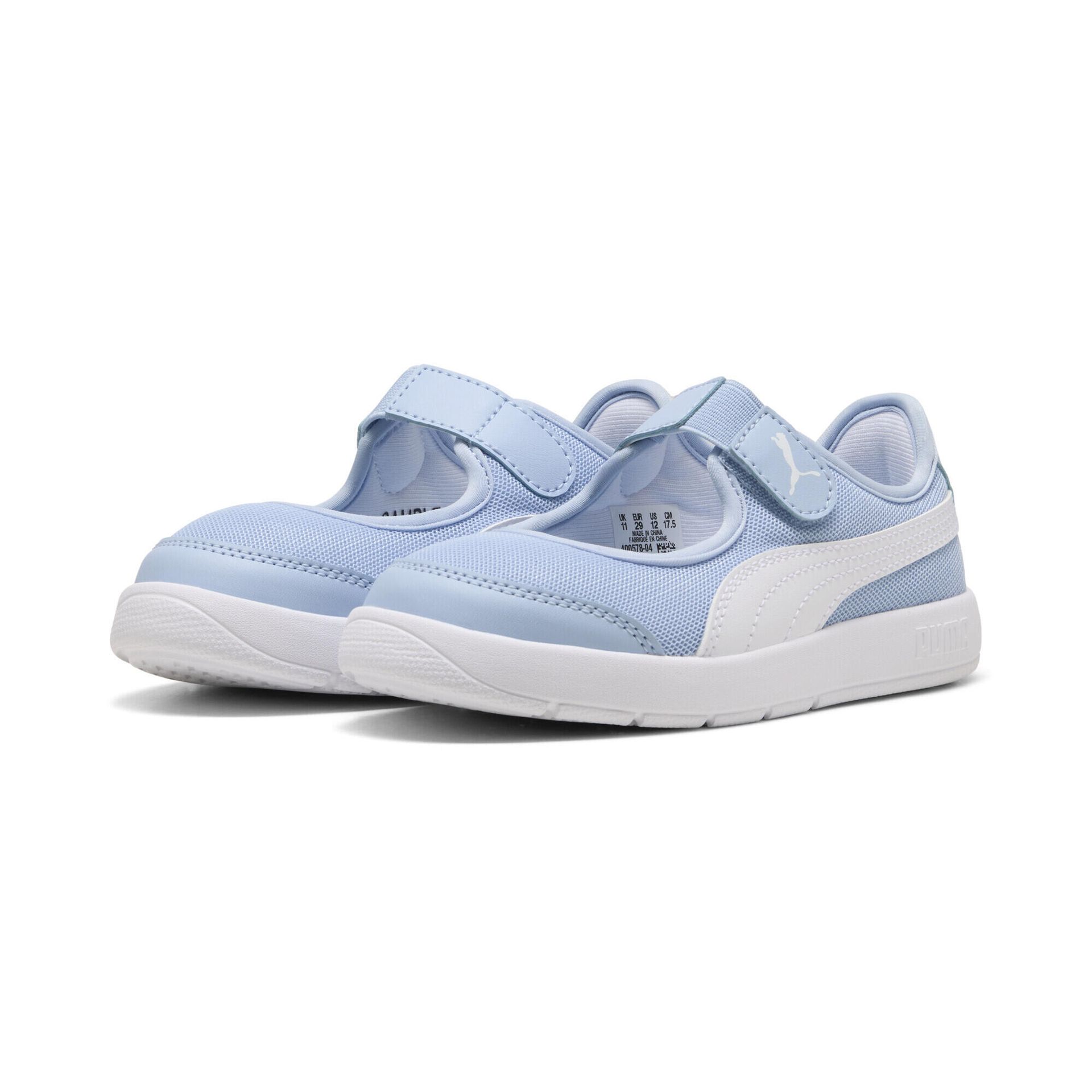 Dziecięce sneakersy Courtflex v3 Lina V PUMA Haute Tropic White Blue