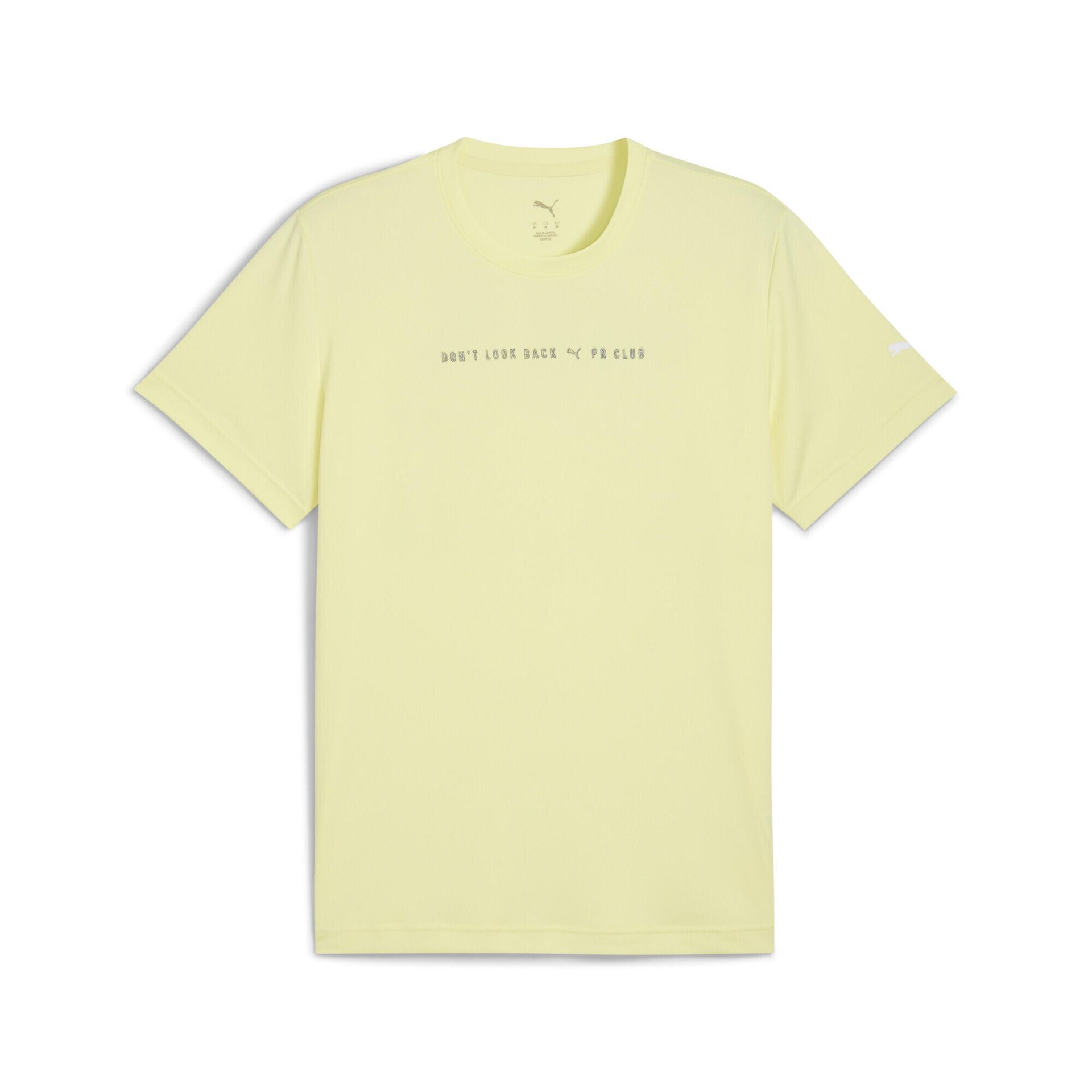 Męska koszulka RUN CLUB z grafiką PUMA Gold Moon Yellow