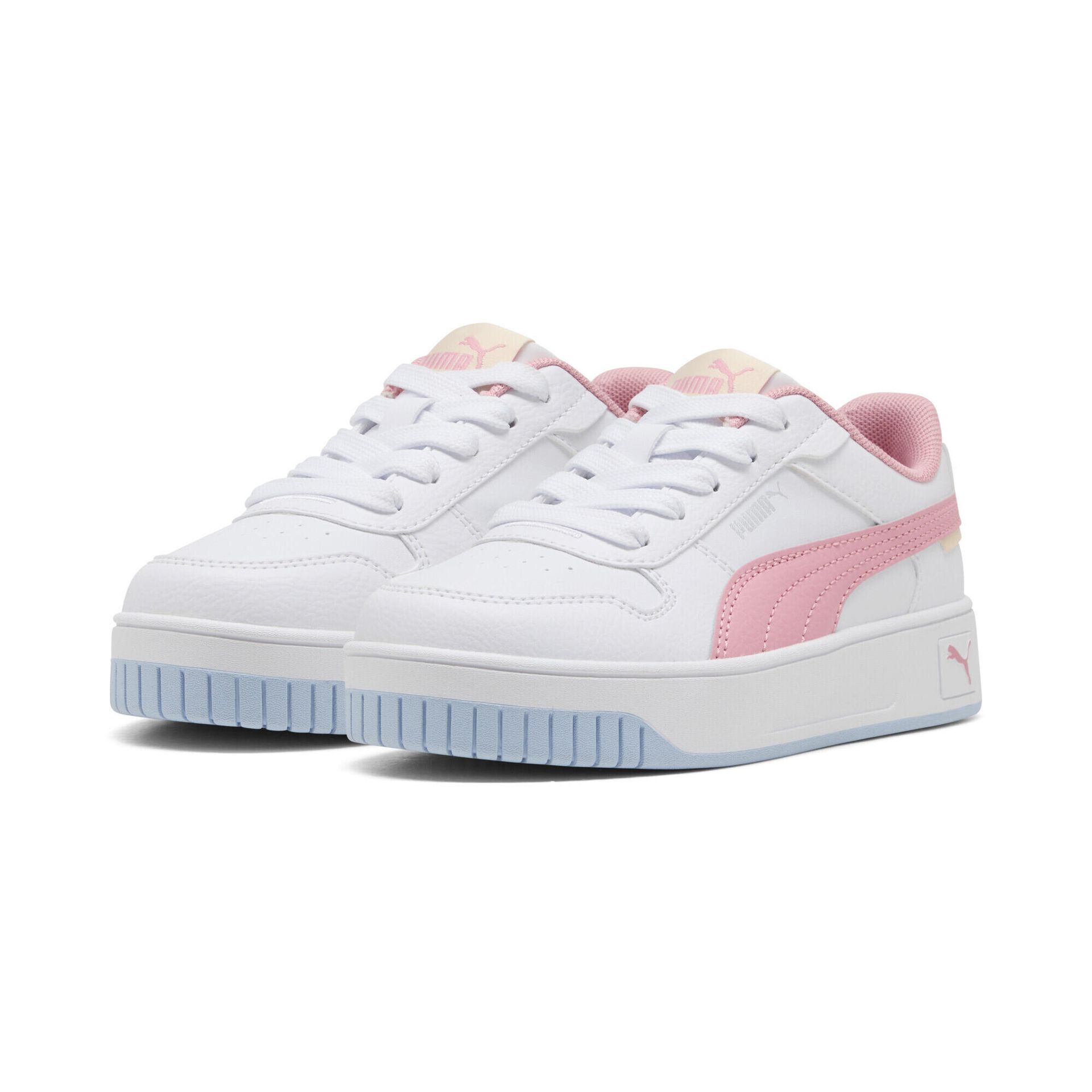 Dziecięce sneakersy Carina Street PUMA White Pinkscape Silver Pink Metallic
