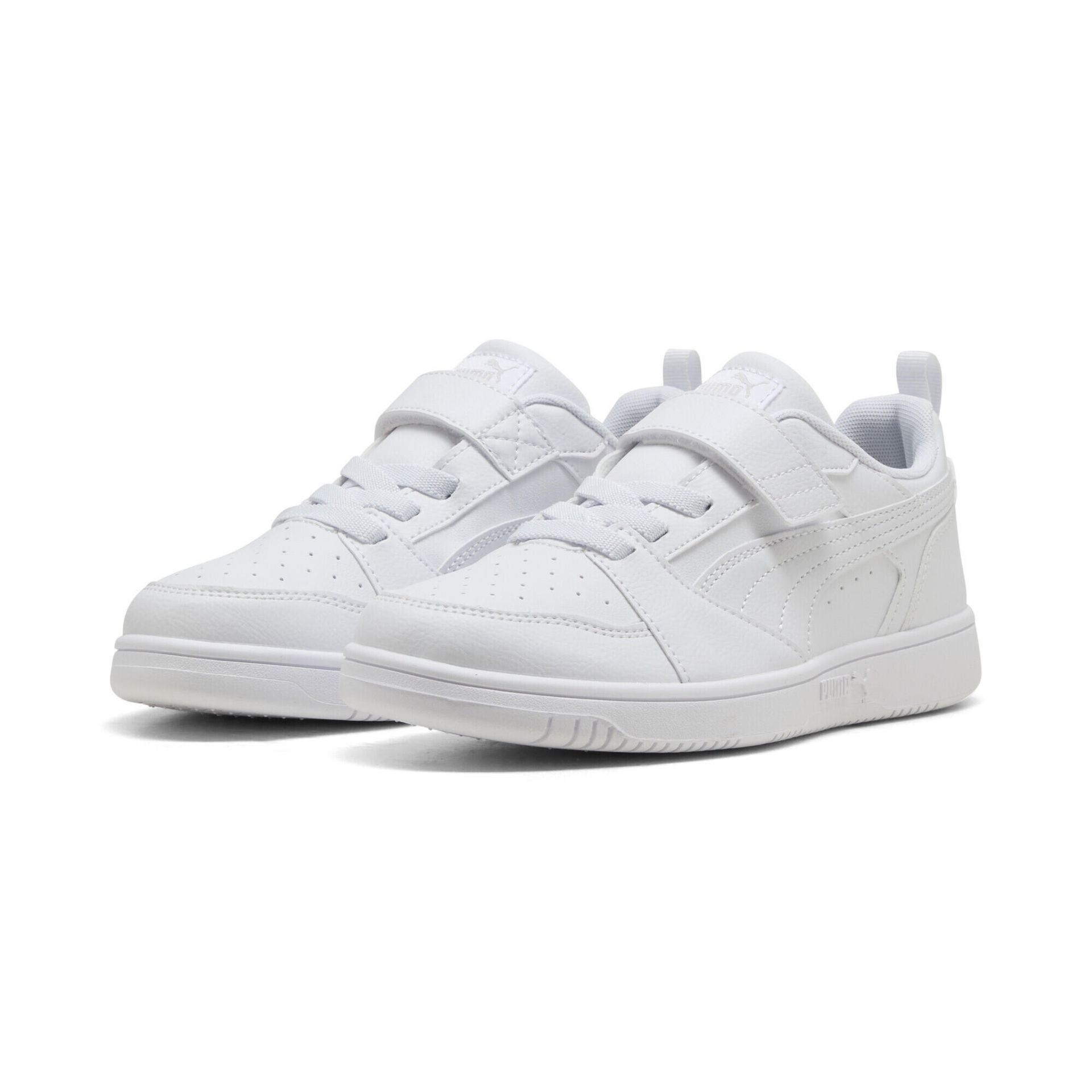 Dziecięce sneakersy PUMA Rebound V6 Lo PUMA White Cool Light Gray