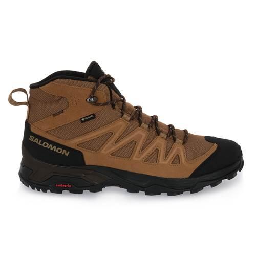 Buty męskie Salomon X Ward Leather Mid Gore-Tex Rozmiar butów (UE): 46 2/3 / Kolor: brązowy