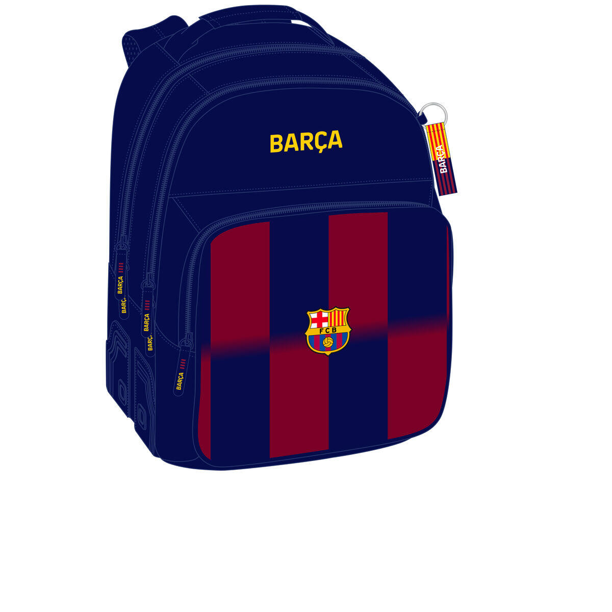Safta Plecak Szkolny Mlodzieżowy Pojemny Dwukomorowy Fc Barcelona Fcb 25/26