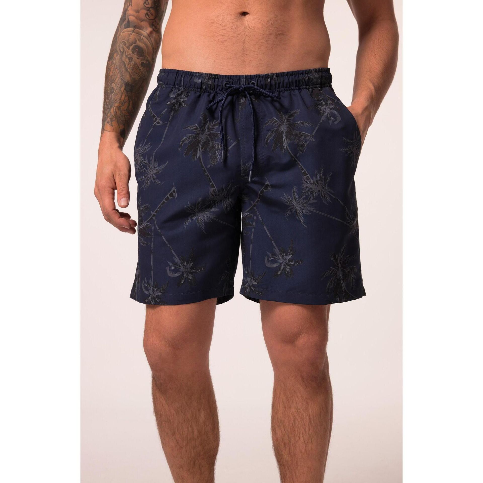 Męskie Kąpielówki Belly Fit odzież plażowa nadruk do rozm. 8XL