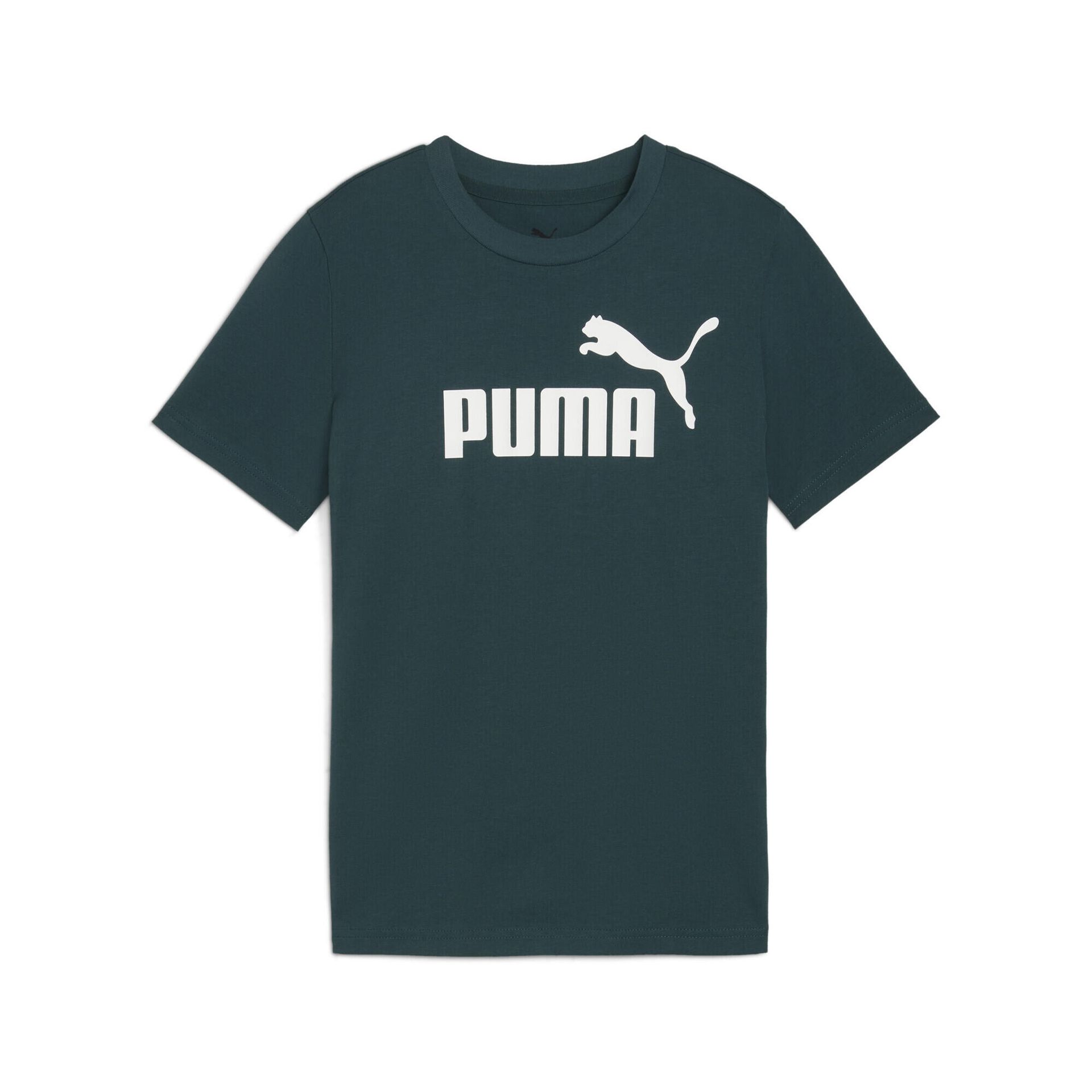 Młodzieżowa koszulka ESS z logo No. 1 PUMA Green Terrain