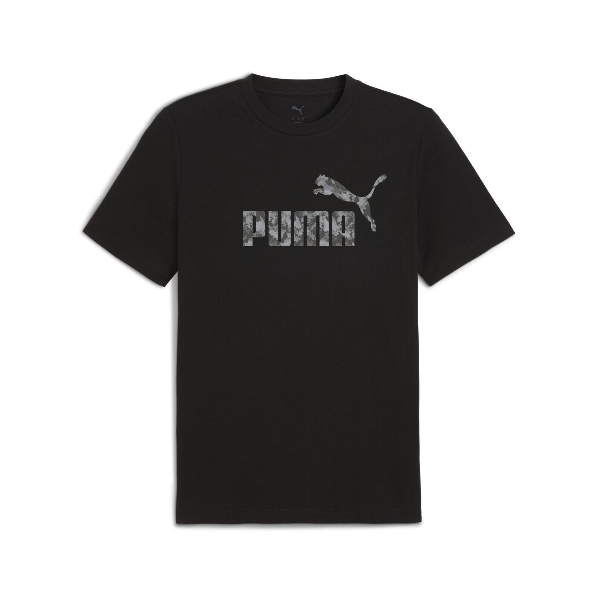 Męska koszulka Essentials Camo PUMA Black