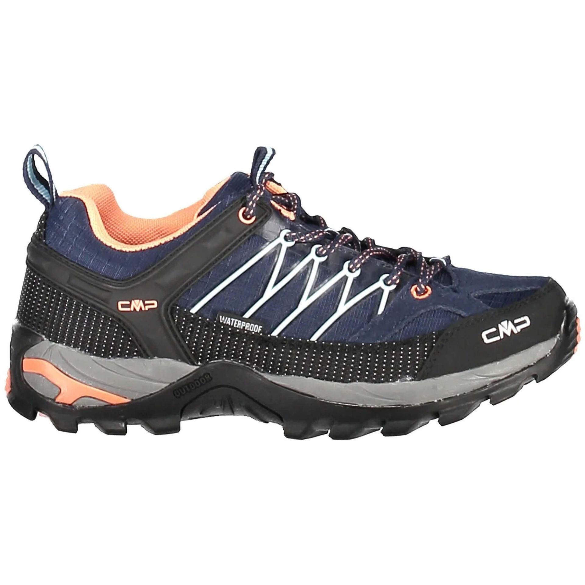 CMP Damskie buty trekkingowe Rigel Low Wmn Wp Walking, szare/koralowe, rozmiar 36, Grey Corallo, 36 EU