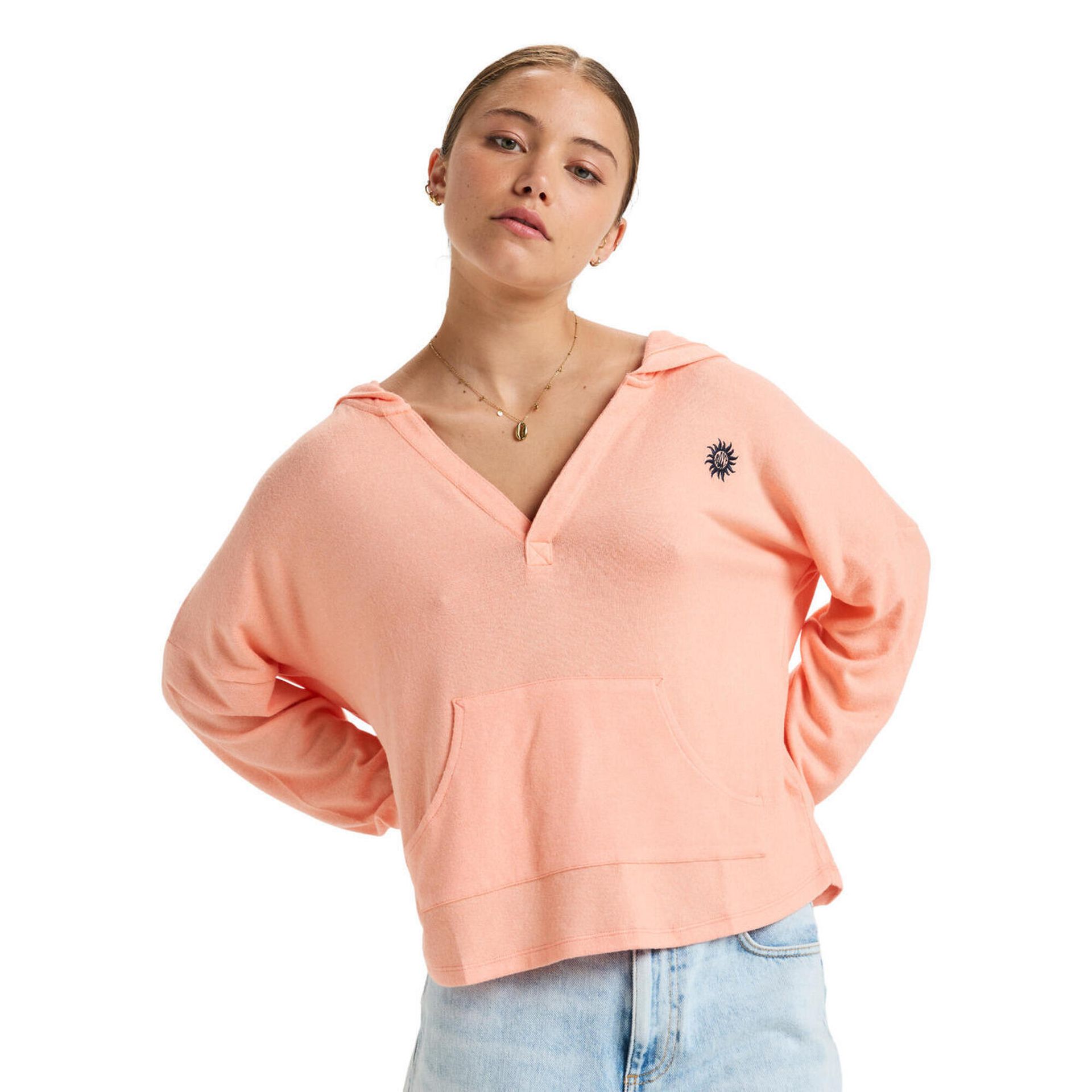 Bluza z kapturem dla Kobiety SUNDAY COZY Różowy