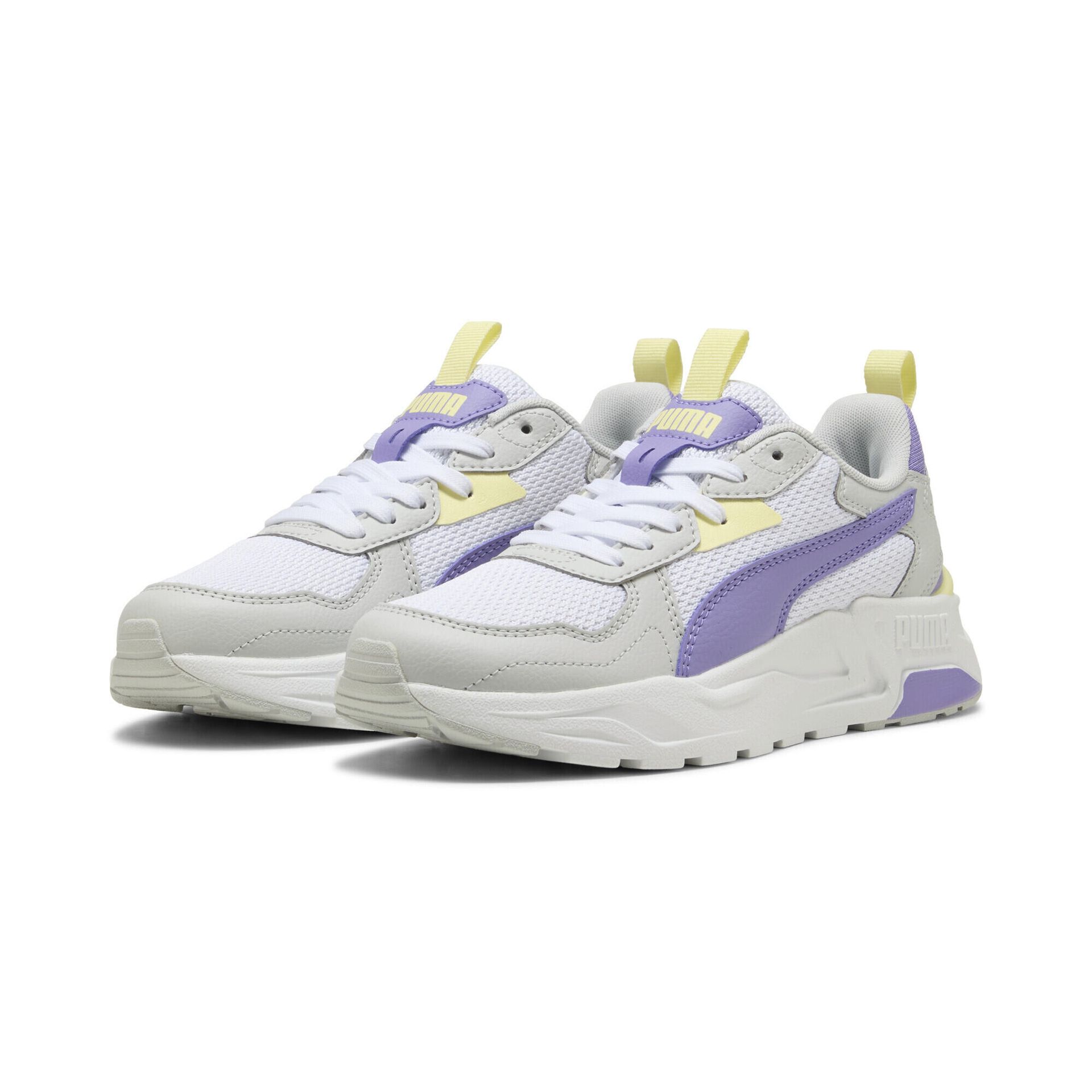 Młodzieżowe sneakersy Trinity Lite PUMA White Lavender Alert Glacial Gray Purple