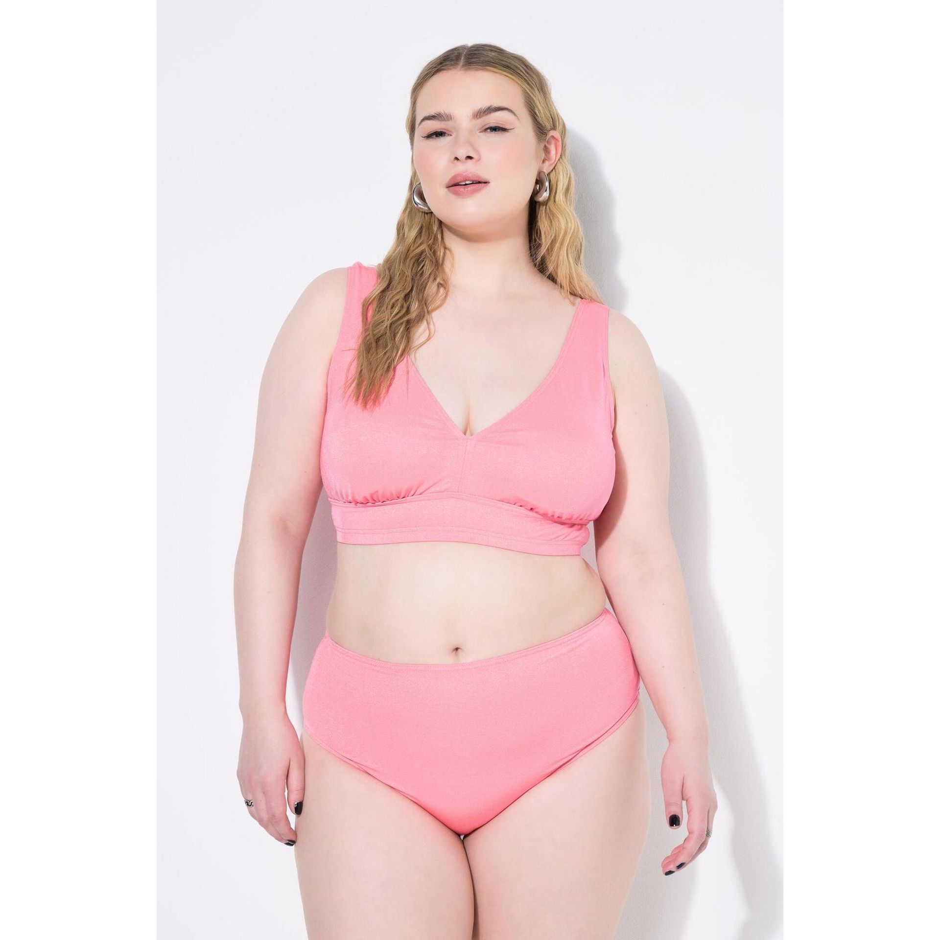 Damskie Figi od bikini wysoki stan efekt brokatu