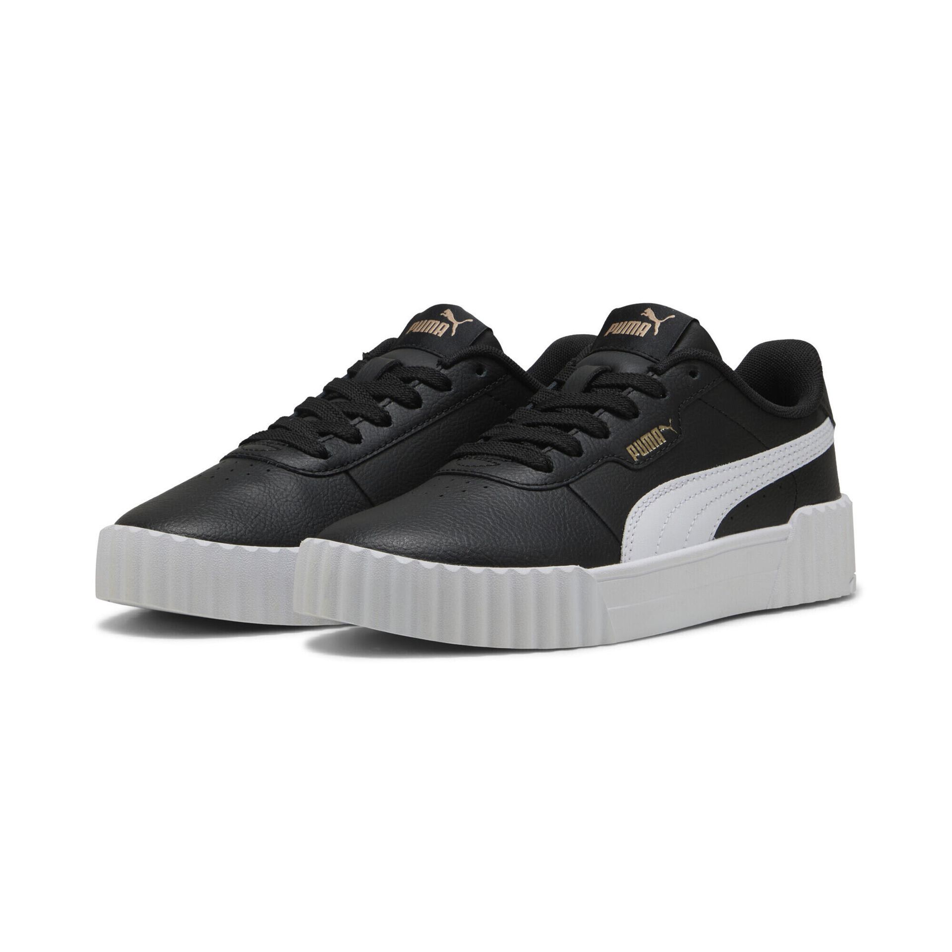 Młodzieżowe sneakersy Carina 3.0 PUMA Black White Gold
