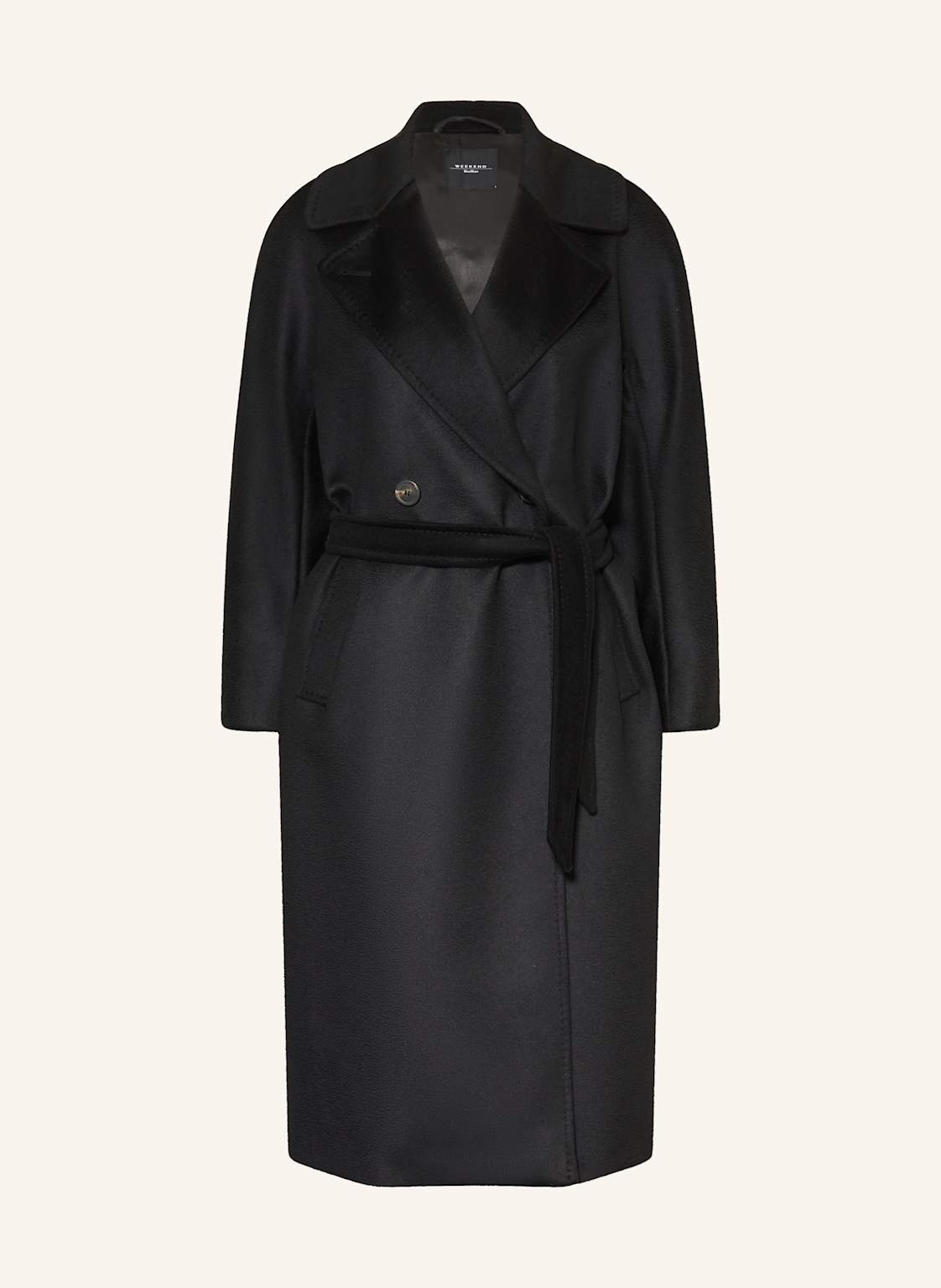 Weekend Max Mara Płaszcz Wełniany Resina schwarz