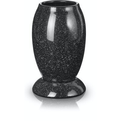 Wazon stożek 22 cm czarny