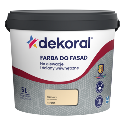 Dekoral Farba DO FASAD Kremowy 5 l