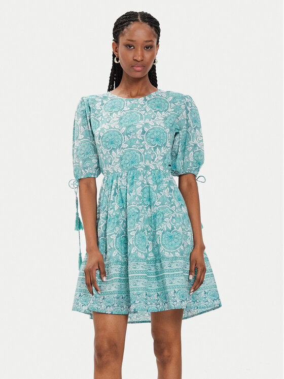 Pepe Jeans Sukienka letnia Margot PL953478 Niebieski Regular Fit
