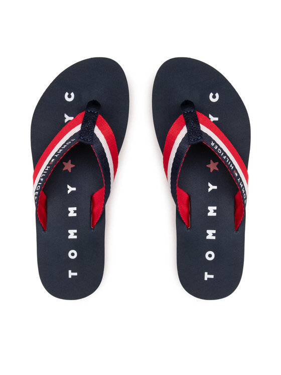 Tommy Hilfiger Japonki Tommy Loves Ny Beach Sandal FW0FW02370 Granatowy