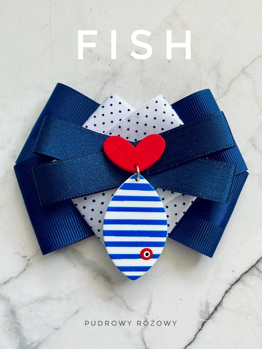 Brosza Pop Art z Rybką Marine New Kolekcja FISH