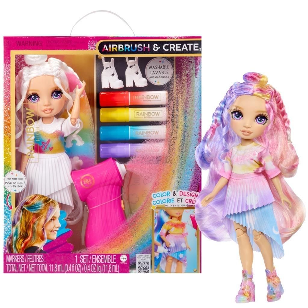 Rainbow High Air BrushCreate Fashion -Purple Eyes
