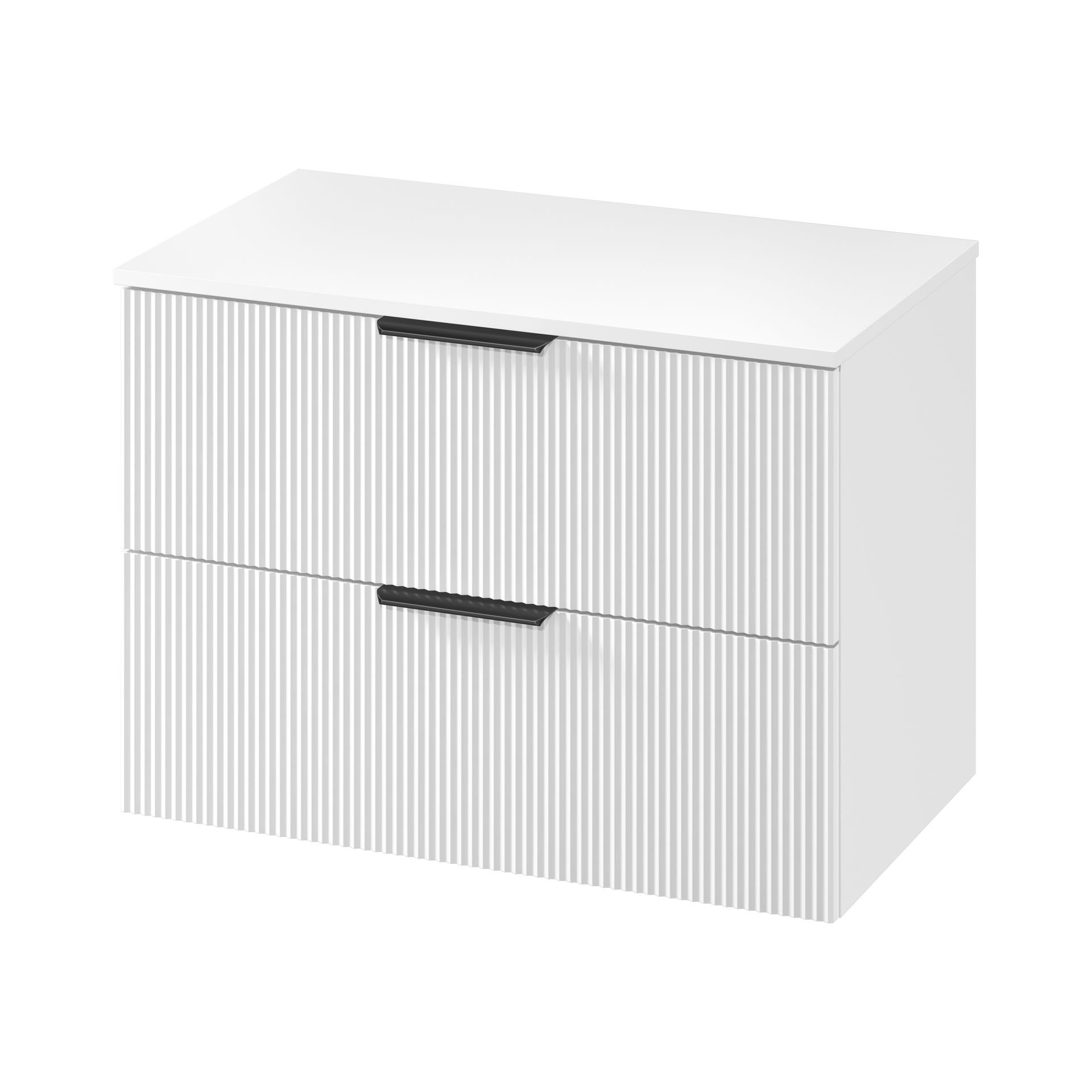 Szafka łazienkowa pod umywalkę z blatem Senti Costano 80 cm biały mat