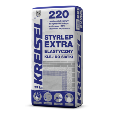 Zaprawa klejąco-zbrojąca do styropianu Styrlep Extra 220 25 kg KREISEL