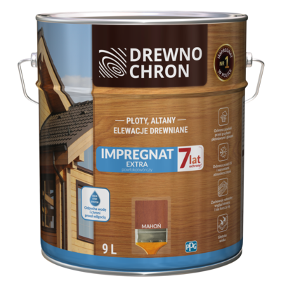 Drewnochron Impregnat EXTRA powłokotwórczy mahoń 9 l