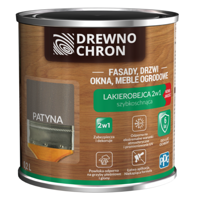 Drewnochron Lakierobejca 2w1 patyna 0,2 l