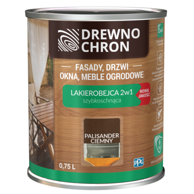 Drewnochron Lakierobejca 2w1 palisander ciemny 0,75 l