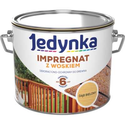 Jedynka Impregnat do drewna z woskiem Dąb Bielony 2,5 l
