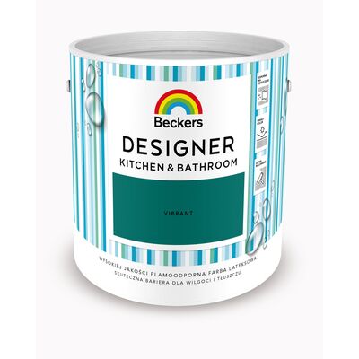 Beckers Farba lateksowa Designer KitchenBathroom Vibrant 2,5 l