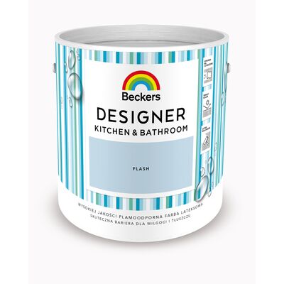 Beckers Farba lateksowa Designer KitchenBathroom Flash 2,5 l