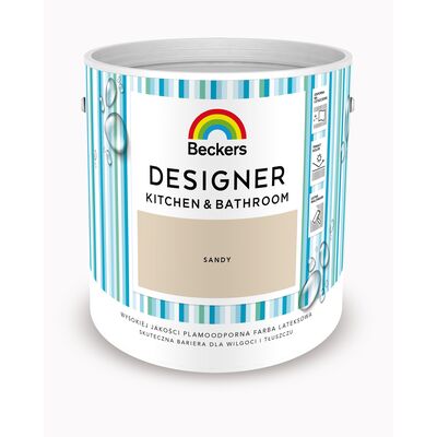 Beckers Farba lateksowa Designer KitchenBathroom Sandy 2,5 l