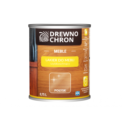 Lakier Do Mebli Bezbarwny połysk 0,75 l Drewnochron