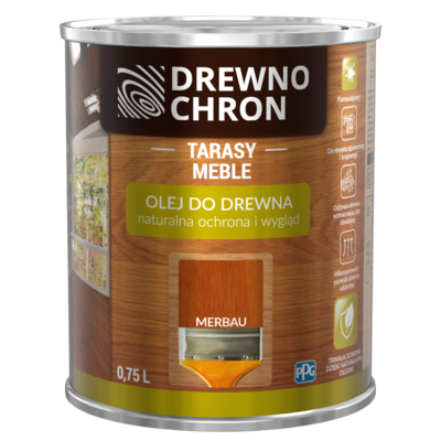 Drewnochron Olej do drewna Merbau 0,75 l