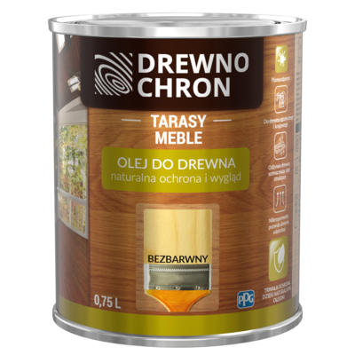 Drewnochron Olej do drewna Bezbarwny 0,75 l