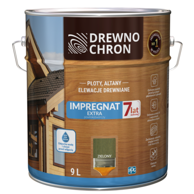 Drewnochron Impregnat EXTRA powłokotwórczy zielony 9 l