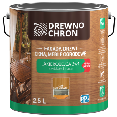 Drewnochron Lakierobejca 2w1 dąb naturalny 2,5 l