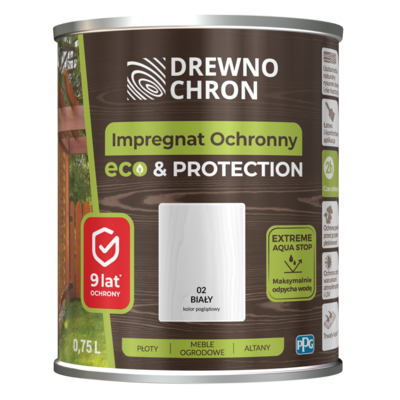 Drewnochron Impregnat ochronny ECOPROTECTION biały 0,75 l