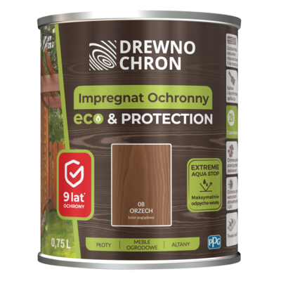 Drewnochron Impregnat ochronny ECOPROTECTION orzech 0,75 l