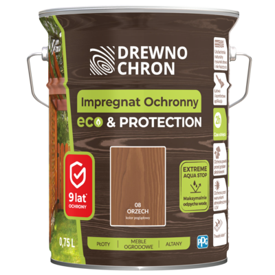 Drewnochron Impregnat ochronny ECOPROTECTION orzech 4,5 l