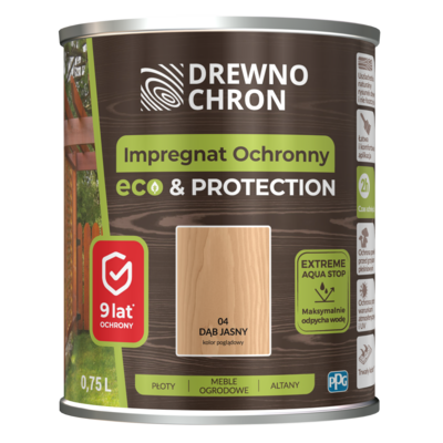 Drewnochron Impregnat ochronny ECOPROTECTION dąb jasny 0,75 l