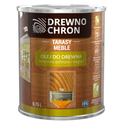 Drewnochron Olej do drewna Tik 0,75 l