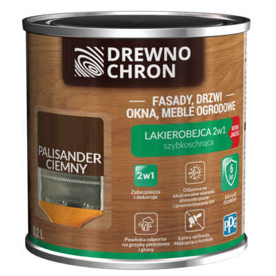 Drewnochron Lakierobejca 2w1 palisander ciemny 0,2 l