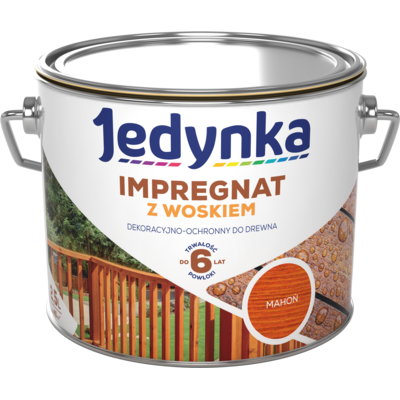Jedynka Impregnat do drewna z woskiem Mahoń 2,5 l