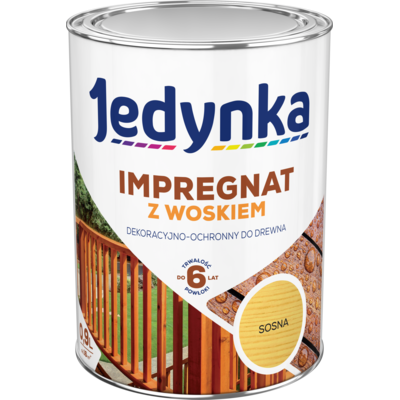 Jedynka Impregnat do drewna z woskiem Sosna 0,9 l