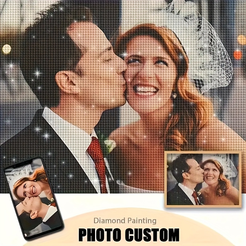 TEMU Personalizowana malowidło diamentowe - Specjalne 5D malowidło diamentowe dla dorosłych - Zestaw diamentowego sztuki z fotografiami - DIY nadaje