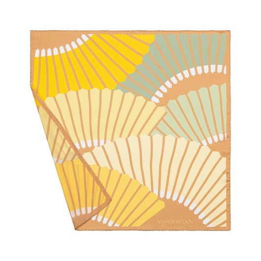 Apaszka jedwabna Wachlarze słoneczne